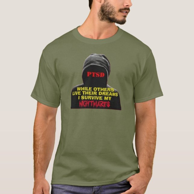 CAMISETA PTSD: QUANDO OUTRO VIVEREM SEUS SONHOS (Frente)