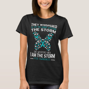 Camiseta Ptsd Sensibilização Borboleta Estresse Pós-traumát