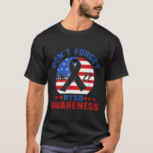 Camiseta Ptsd: Sensibilização Suicida Soldado Americano Vet