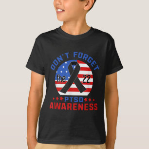 Camiseta Ptsd: Sensibilização Suicida Soldado Americano Vet