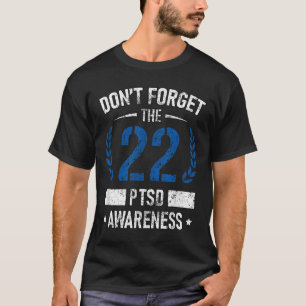 Camiseta Ptsd: Sensibilização Suicida Soldado Americano Vet