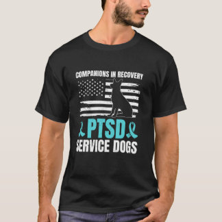 Camiseta PTSD Service Dog American Flag PTSD US Veterans Lo