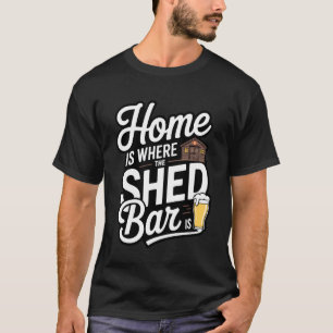 Camiseta Pub de Jardim Engraçado Bar de Galpão
