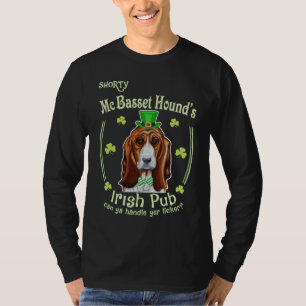 Camiseta Pub Irlandês Basset Hound Pub Irlandês do Basset H