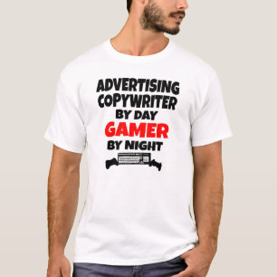 Camiseta Publicidade a escritor por Day Gamer por Night
