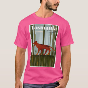 Camiseta Publicidade A Viagens vintage E Turismo Da Tasmâni
