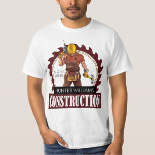 Camiseta Publicidade profissional da Ferramenta Construtor