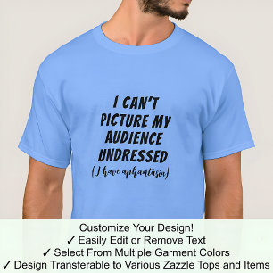 Camiseta Público de Humor Afantástico Desnudo Fonte Preta