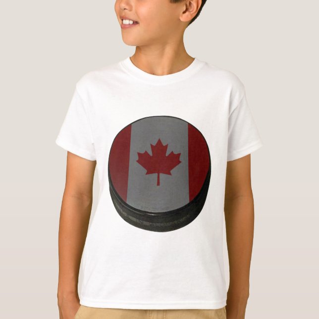 Camiseta Puck de Hóquei Canadense (Frente)