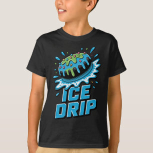 Camiseta Puck de hóquei no gelo infantil Gráfico de gotejam