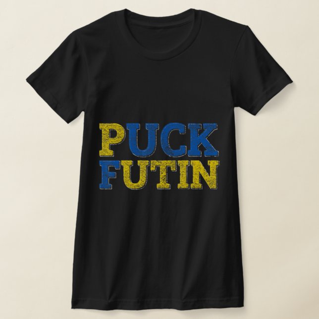 Camiseta PUCK FUTIN I Stand With Ucrânia (Postura )