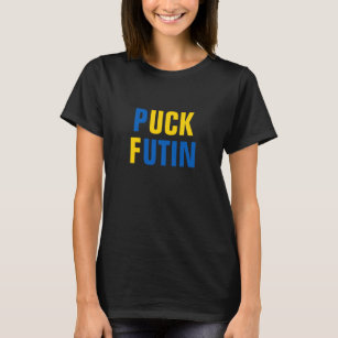 Camiseta Puck Futin Ucrânia apoia mulheres ucranianas