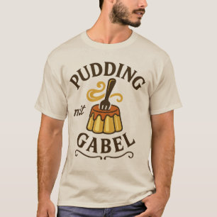 Camiseta Pudding Com Garfo Design Divertido