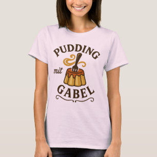 Camiseta Pudding Com Garfo Design Divertido