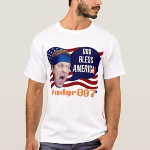 Camiseta Pudge007 "América Deus abençoe!" T-Shirt (Men)