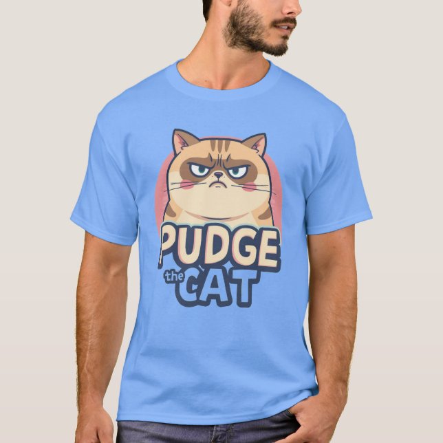 Camiseta Pudge the cat (Frente)