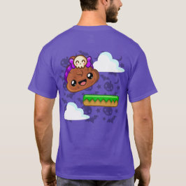 Camiseta Pudim & Caveira Fofa com Impressão nas Costas - Ha