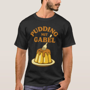 Camiseta Pudim Com Garfo Design Divertido