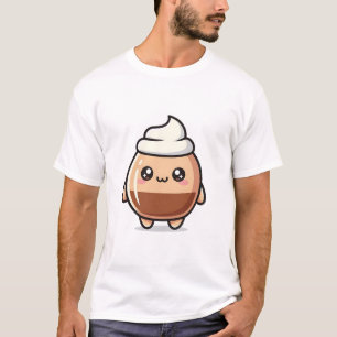 Camiseta Pudim Kawaii Fofo – Personagem de Sobremesa Adoráv