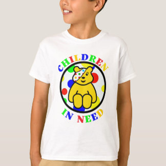 Camiseta Pudsey Bear Face Crianças Engraçado