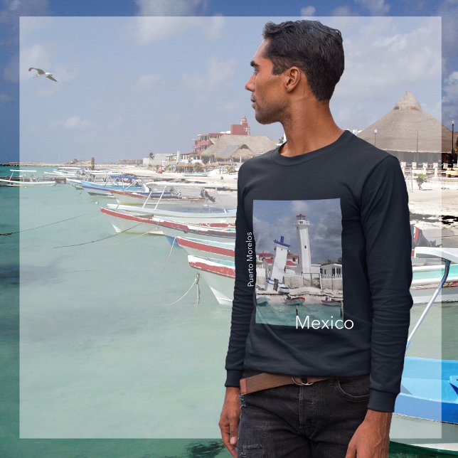 Camiseta Puerto Morelos Lighthouse (Criador carregado)