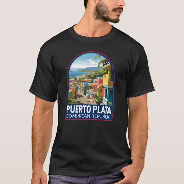 Camiseta Puerto Plata República Dominicana Viagem Art Vinta (Frente)