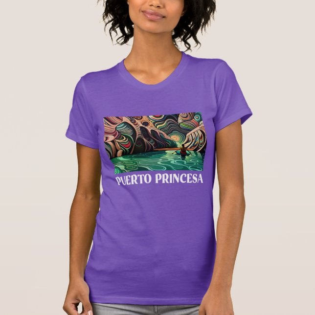 Camiseta Puerto Princesa, Palawan, Pontos Turísticos Filipi (Frente)