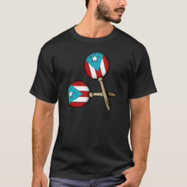 Camiseta Puerto Rican Flag Maracas Boricua Instruments