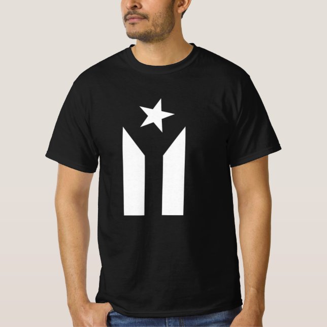 Camiseta PUERTO RICO BLACK FLAG T-Shirt (Frente)