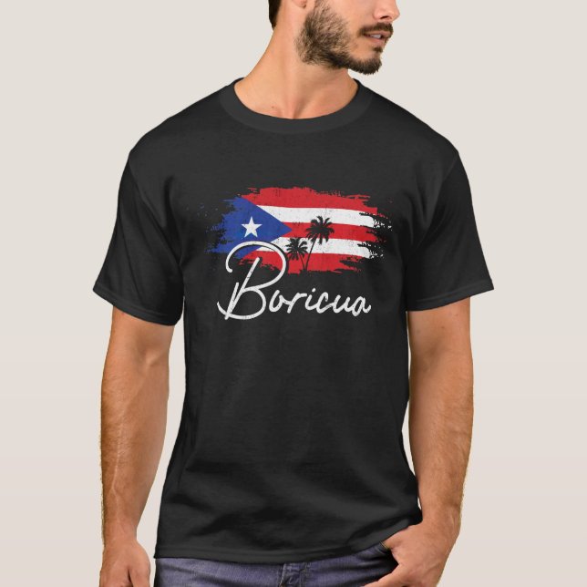 Camiseta Puerto Rico Boricua Puerto Rican Flag Pride (Frente)