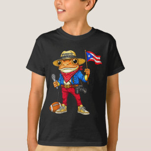 Camiseta Puerto rico coqui sapo música de rua futebolPuerto