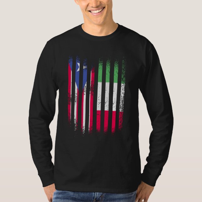 Camiseta Puerto Rico Flag Italy Grown Country Flags Stripes (Frente)