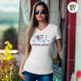 Camiseta Puerto Rico Heartbeat