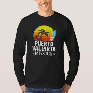 Camiseta Puerto Vallarta Mexico Beach Souvenir Vaca Tra