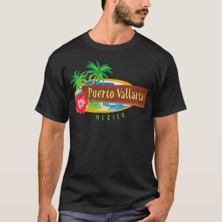 Camiseta Puerto Vallarta Mexico Vintage MidCentury Design