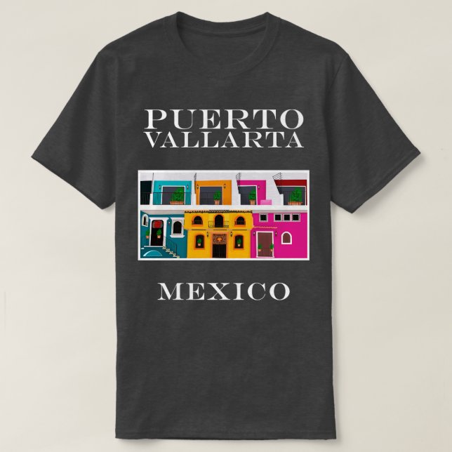Camiseta Puerto Vallarta Zona Romntica México (Frente do Design)