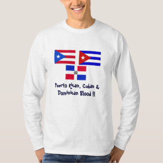 Camiseta PuertoRico_flag, Cuba_flag, DominicanR_flag,
