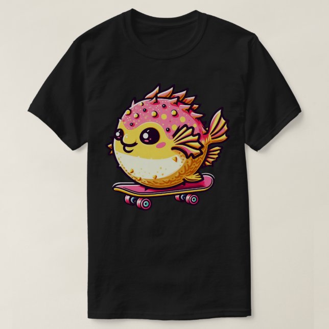 Camiseta Puffer Fish 3 (Frente do Design)