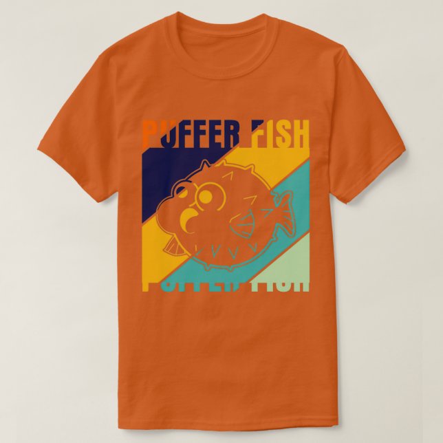 Camiseta Puffer Fish Retro Puffer Fish (Frente do Design)
