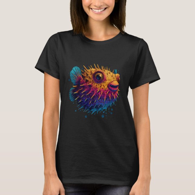 Camiseta Pufferfish Lover Motif Blowfish Sea Ocean Animal P (Frente)