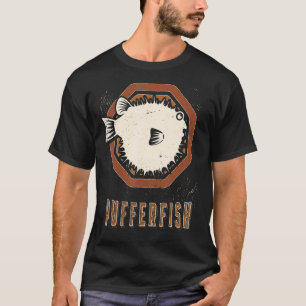 Camiseta Pufferfish Vintage Retro Classic Animal Love