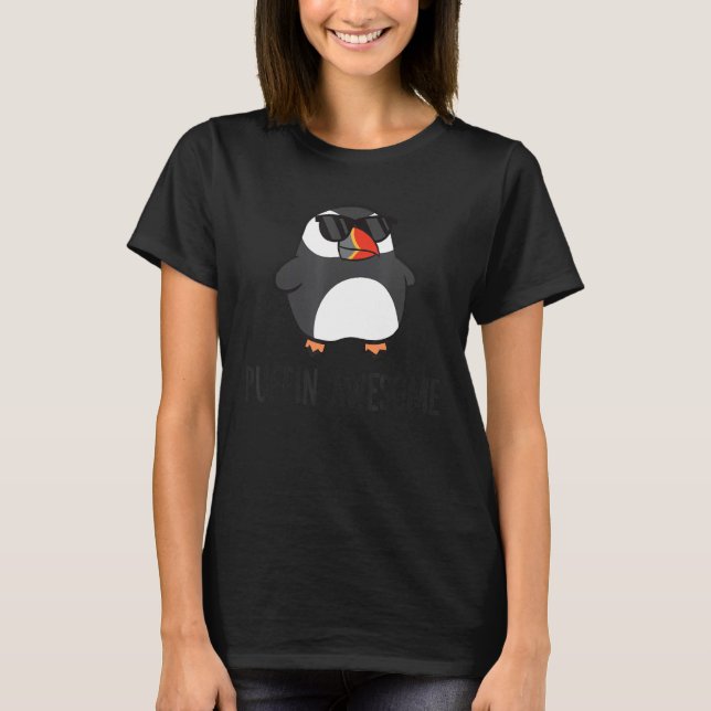 Camiseta Puffin Admirável Pássaros do Mar (Frente)
