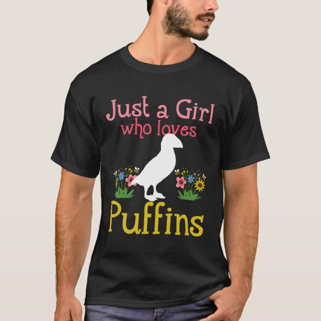 Camiseta Puffin Apenas Um Quem Adora Puffins (Frente)