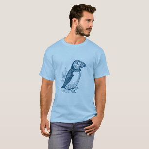 Camiseta Puffin - Azul Oceano