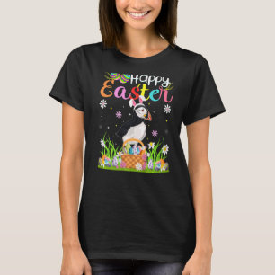 Camiseta Puffin Bird Bunny Ovo Caçando Felz pascoa Puffin
