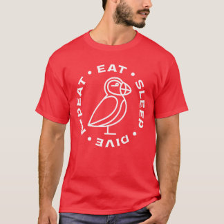 Camiseta Puffin Bird Design Seabird Puffins engraçados