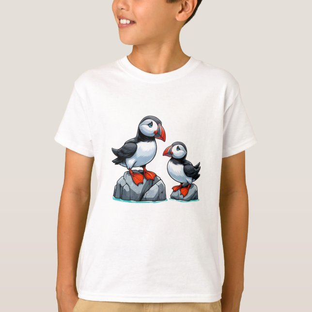 Camiseta Puffin bird Kids Basic T-Shirt (Frente)