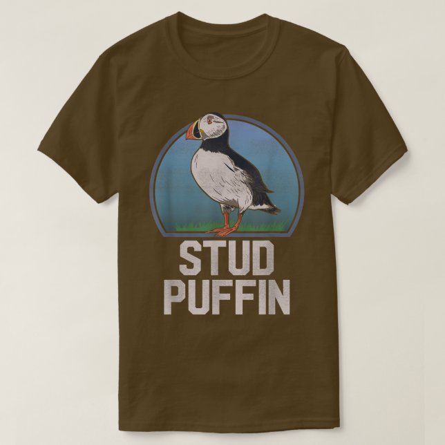 Camiseta Puffin Engraçado Amante de os animais Engraçado de (Frente do Design)