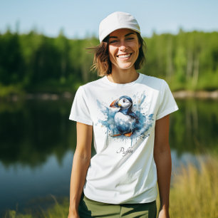 Camiseta Puffin Splash, personalizado