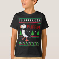 Puffin Xmas Ugly Sweater Puffins Lover Engraçado
